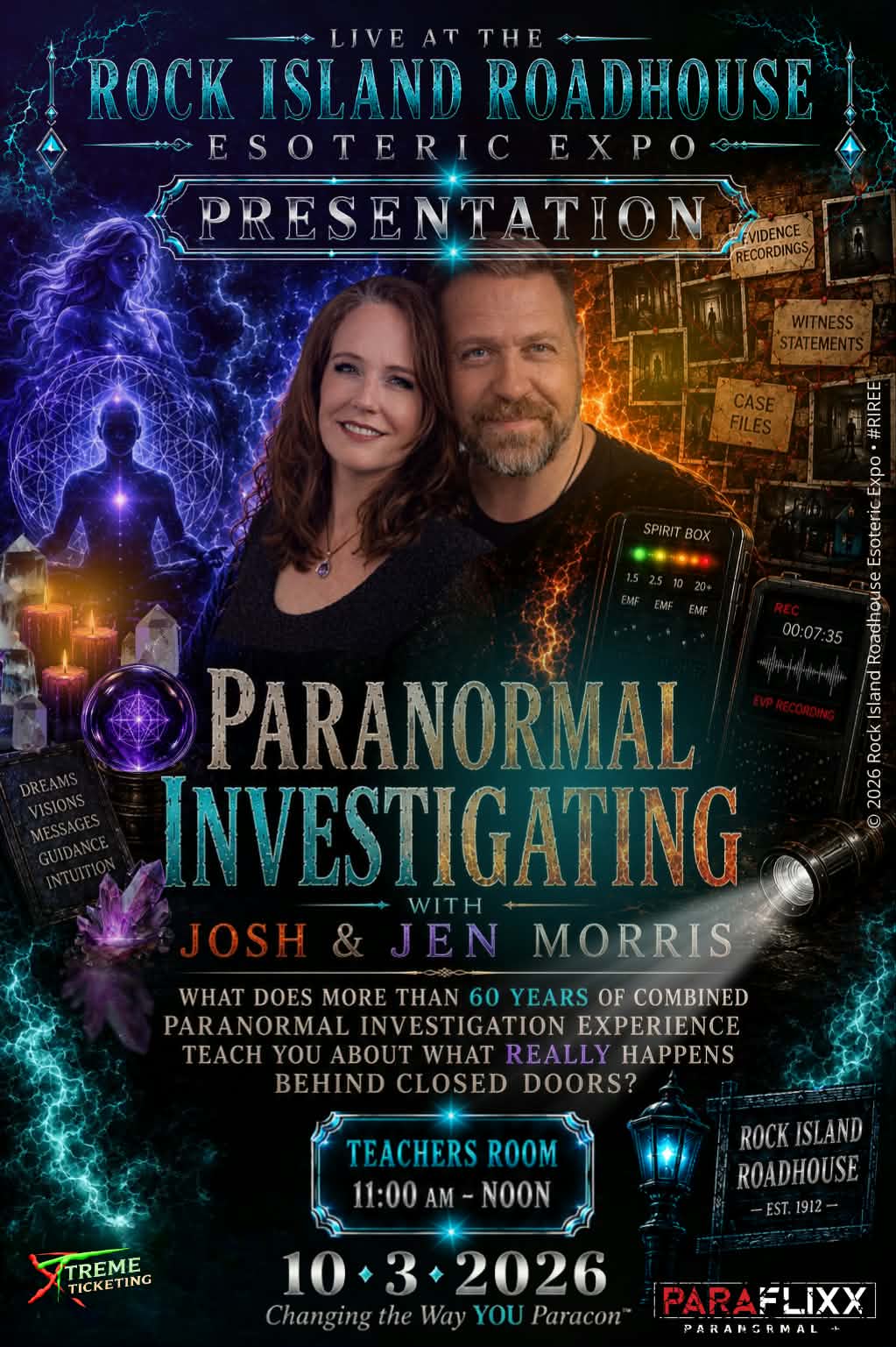 Rock Island Roadhouse Esoteric Expo promotional poster