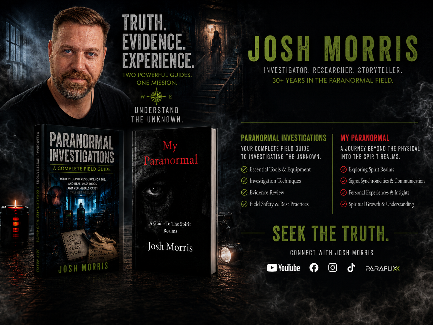 Josh Morris — Paranormal Investigations: A Complete Field Guide & My Paranormal: A Guide To The Spirit Realms